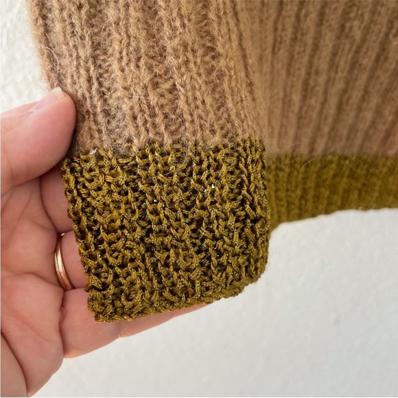 Anthropologie Brown Cable Knit Sweater - Picture 3 of 6